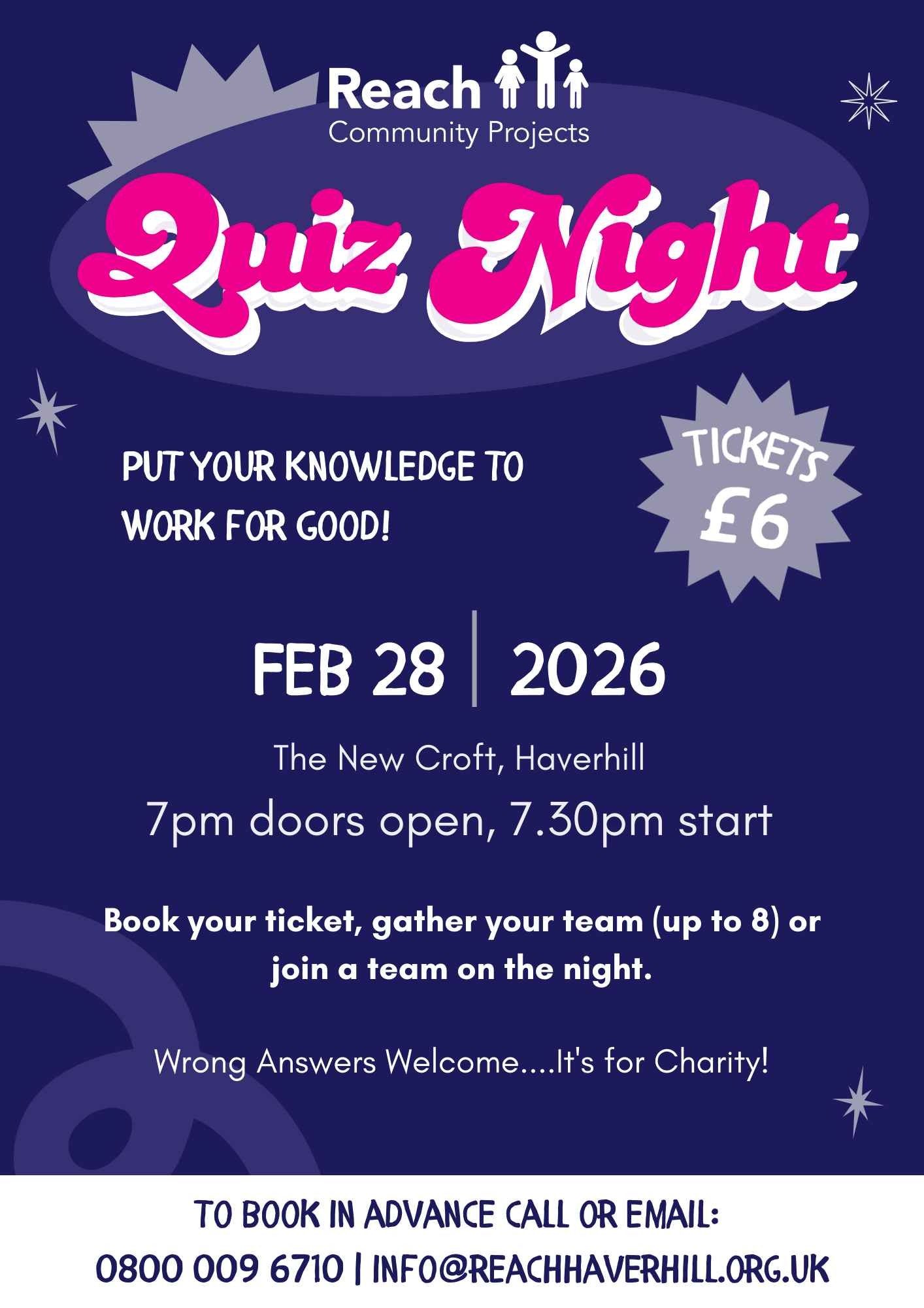 Quiz Night poster A4